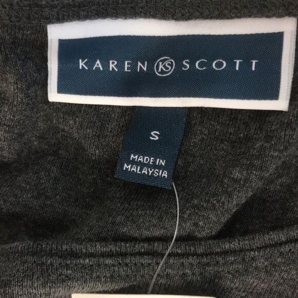 Karen Scott Holiday Christmas Tree Print Top women’s size Small - Picture 6 of 6